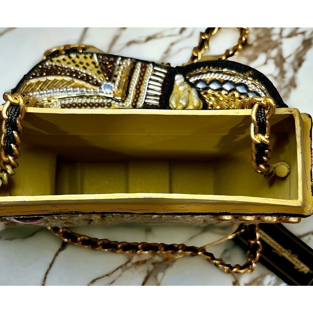 New With Tags Vintage 1990's Mary Frances Top Lift Elephant Box Bag - Picture 8 of 11